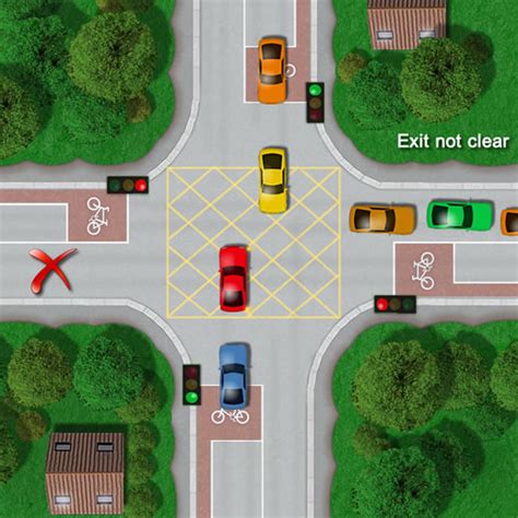 box junction uk rules|when may you stop and wait in a box junction.